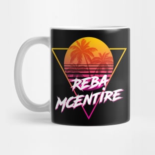 Reba McEntire - Proud Name Retro 80s Sunset Aesthetic Design Mug